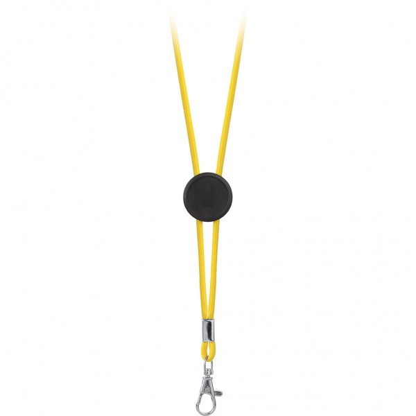 PORTA BADGE IN POLIESTERE Giallo