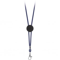 PORTA BADGE IN POLIESTERE Blu navy