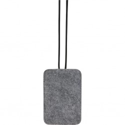 * PORTA CELLULARE DA COLLO IN FELTRO Grigio
