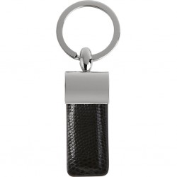PORTACHIAVI IN METALLO E PU Nero