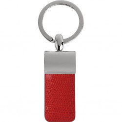 PORTACHIAVI IN METALLO E PU Rosso