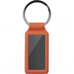 PORTACHIAVI IN PU E ACCIAIO Arancione