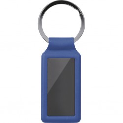 PORTACHIAVI IN PU E ACCIAIO Blu