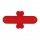SUPPORTO PER CELLULARE IN METALLO E SILICONE Rosso