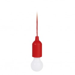 LAMPADA AD UN LED IN PLASTICA E POLIESTERE Rosso