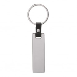 PORTACHIAVI IN METALLO E PU Nero