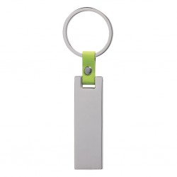 PORTACHIAVI IN METALLO E PU Verde Acido