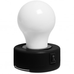 LAMPADA AD UN LED IN PLASTICA E METALLO Nero