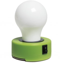 LAMPADA AD UN LED IN PLASTICA E METALLO Verde Acido