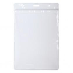 BUSTINA VERTICALE PORTA BADGE IN PLASTICA