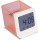 * SVEGLIA MULTIFUNZIONE LCD IN PLASTICA Trasparente/Arancio