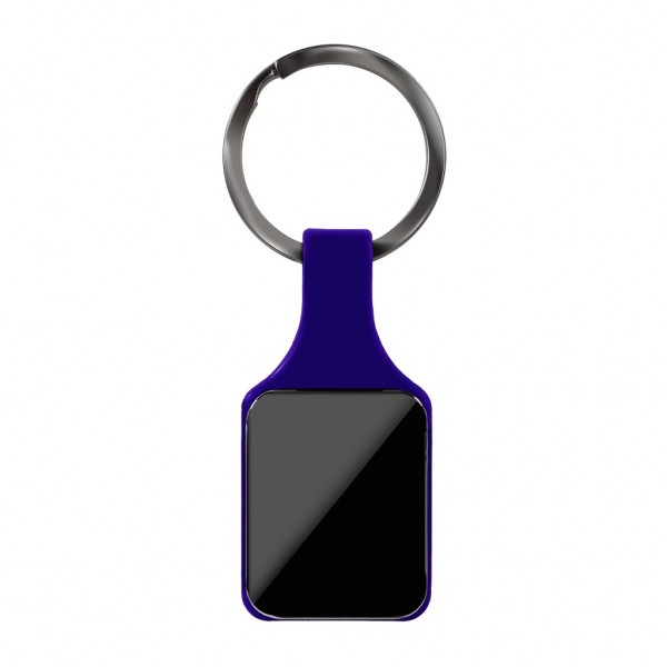 in metallo brunito adatto per incisione laser di colore silver, con astuccio in confezione singola BL (blu royal)