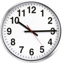 OROLOGIO DA PARETE MAXI IN ALLUMINIO E VETRO