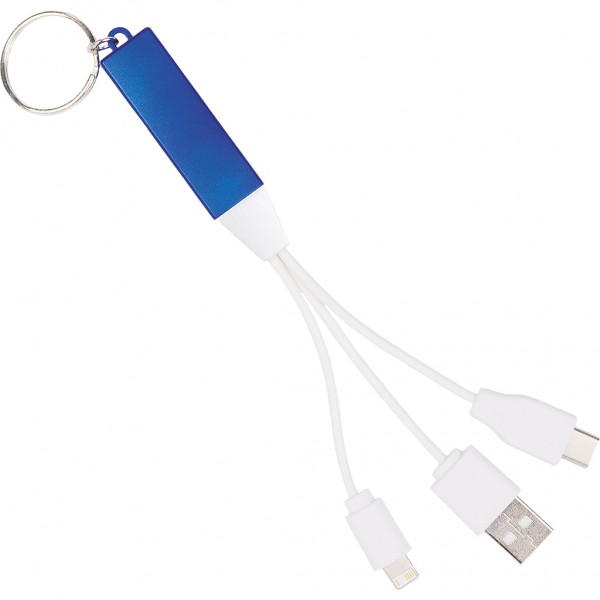 CAVETTO 3 IN 1 PER RICARICA IN PLASTICA E METALLO Blu