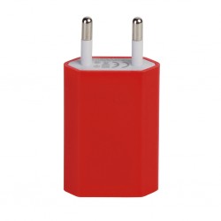 ALIMENTATORE USB IN PLASTICA  Rosso