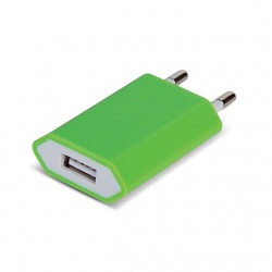 ALIMENTATORE USB IN PLASTICA  Verde Acido