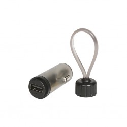 CARICATORE DA AUTO IN PLASTICA E METALLO DC Grigio