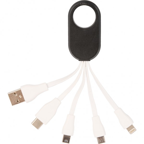 CAVETTO 4 IN 1 PER RICARICA IN PLASTICA Nero