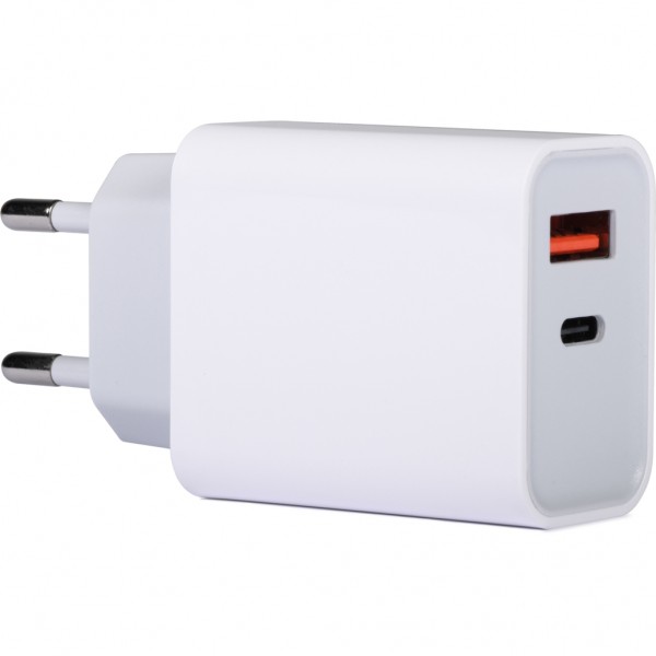 ALIMENTATORE RAPIDO USB 20W 2 IN 1 IN PLASTICA 1 