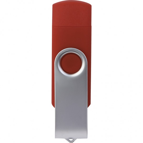 MEMORIA USB DA 8GB  IN PLASTICA E ACCIAIO Rosso