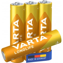 BATTERIA MINISTILO AAA LR03 LONG LIFE 1,5V 4PZ VARTA