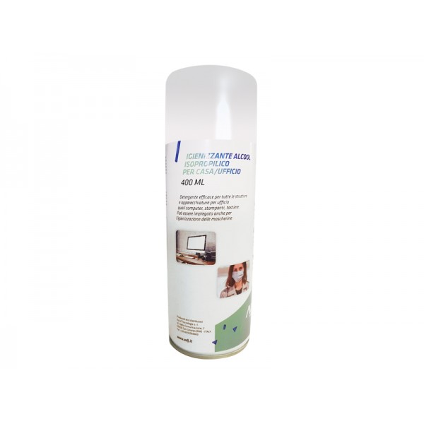 IGIENIZZANTE ALCOOL ISOPROPILICO 400MLPER CASA/COMPUTER/UFFICIO ADJ