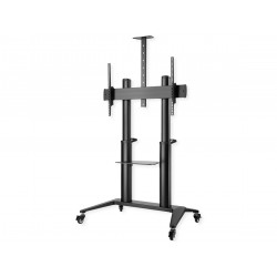 STAFFA  PAVIMENTO PER TV 70-120 LOAD 140KG 1000X600 CON RUOTE