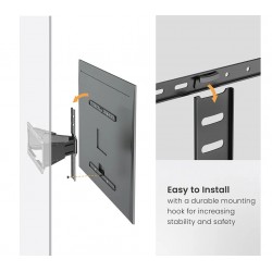 STAFFA TV/MONITOR 43/90 BK NEW MAX 50KG MAX VESA 600*400 TILT