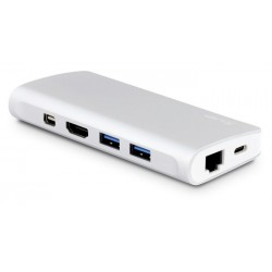 TRAVEL DOCK USB-C 4K 9P SILVER LMP