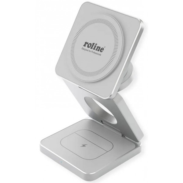 ALIMENTATORE WIRELESS 15W 3IN1 SL CON CAVO 1MT (APPLE)
