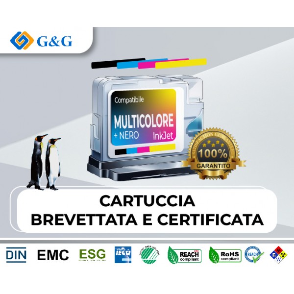 INK G&G EPS KIT604 604XL CMYK 13ML(K) 9ML(CMY)