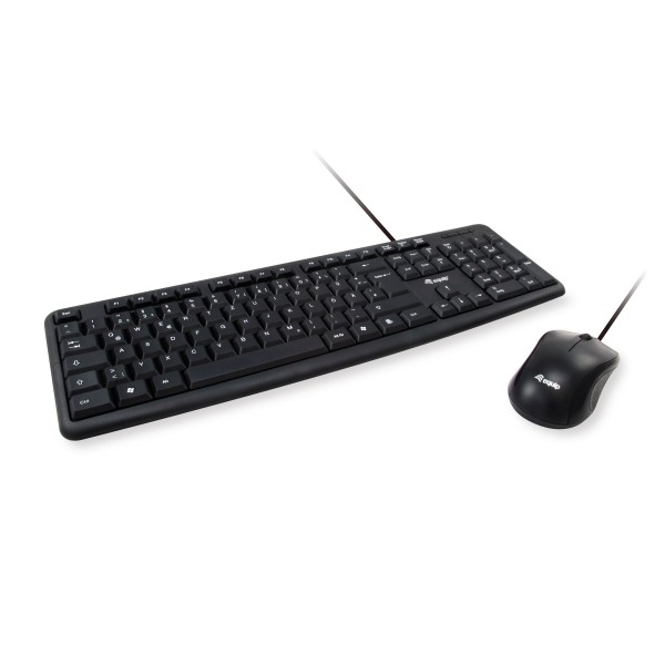 TASTIERA+MOUSE USB BK 1000 DPI 105 TASTI