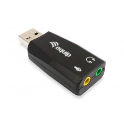 SCHEDA AUDIO USB 2.0 BK PER WINDOWS 10/8.1/8/7/VISTA/XP