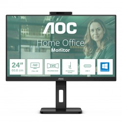 MONITOR 24" IPS FHD HDMI DP USBC MM 4XUSB PIVOT REG ALTEZZA WEBCAMERA