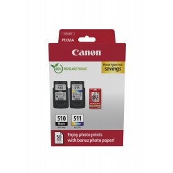 INK CANON PG510/CL511 CMYK+ CARTA F OTO  IP2700, MP230, MP252, MP272,