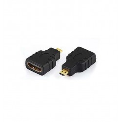 ADATTATORE MICRO HDMI-HDMI M/F BK F19PIN ADJ