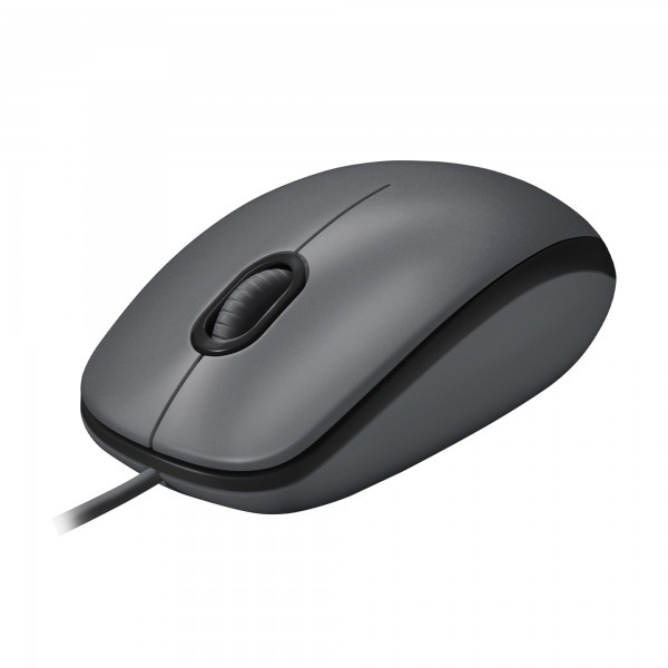 MOUSE M100 LOG USB BLACK USB A CAVO 1,8MT