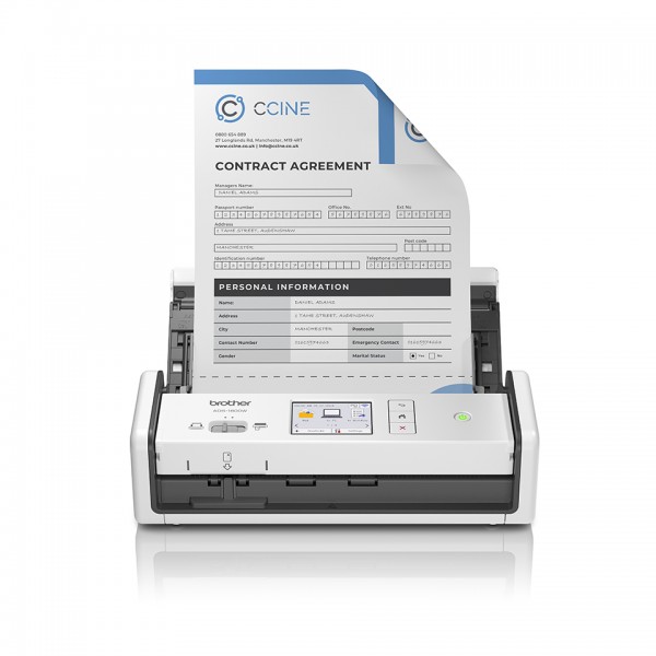 SCANNER DOC BRO ADS1800W 600DPI 35PPM/ADF/USB/F/R WIFI