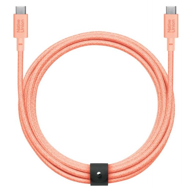 BELT CABLE XL C TO C APRICOT 3M USB-C TO USB-C APRICOT