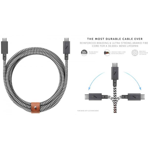 BELT CABLE XL C TO C ZEBRA 3M USB-C TO USB-C