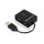 HUB USB 2.0 4 PORTE BK (DA VIAGGIO) 4*USB A DESIGN COMPATTO