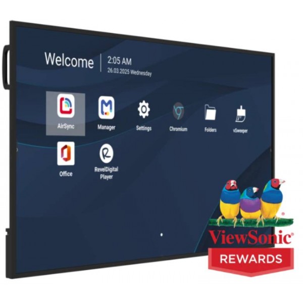 MON 65DS UHD MM DVI HDMI VESA 4K 500NIT 8GB 32GB ANDR 14 24/7 PD65W