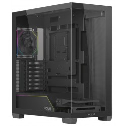 CASE MID-TOWER NO PSU IRON VK120 2USB3 1USBC 1FAN RGB VETRO