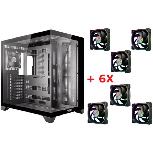 CASE ATX-TOWER NO PSU VISION ZK300 2USB3.0/2.0 1FAN ARGB F&S GLASS