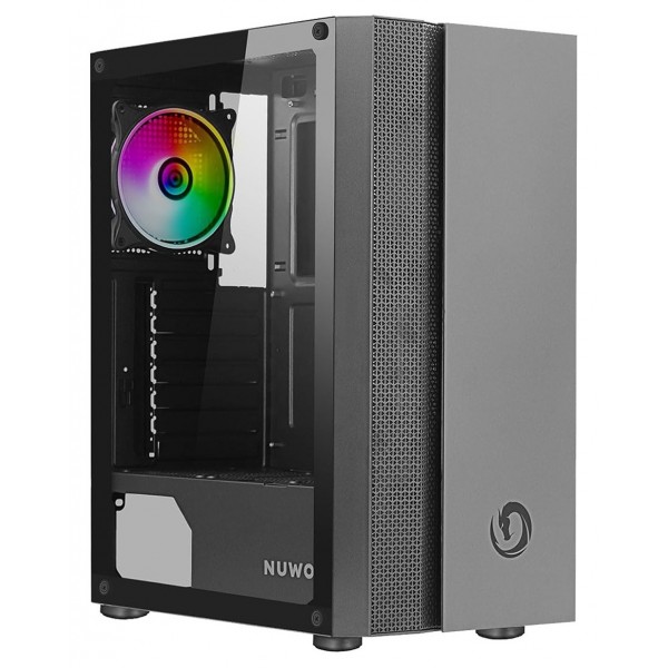 CASE MID-TOWER NO PSU GIGAN 2USB3 0,5MM SPCC BLACK 1*FAN ARGB