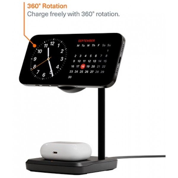 QI2 2-IN-1 CHARGEBASE 15W WIRELESS NERO