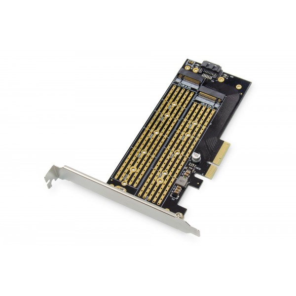 SCHEDA PCI EXPRESS ADD-ON M.2 NGFF /NVME CHIAVI B, M E B+M  30-110MM