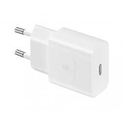 SAMSUNG TRAVEL ADAPTER FAST CHARGE 15W USB-C + CAVO USB-C WHITE RETAIL
