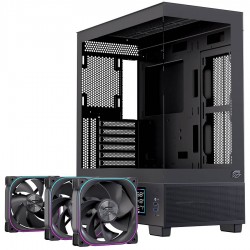CASE ATX GAMING S501D RGB BLACK ATX RGB BK  GAMING 3 X RGB FANS