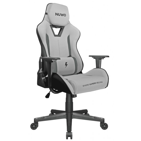 POLTRONA GAMING NUWO JUPITER GREY RECRINABILE-SUPPORTO LOMBARE